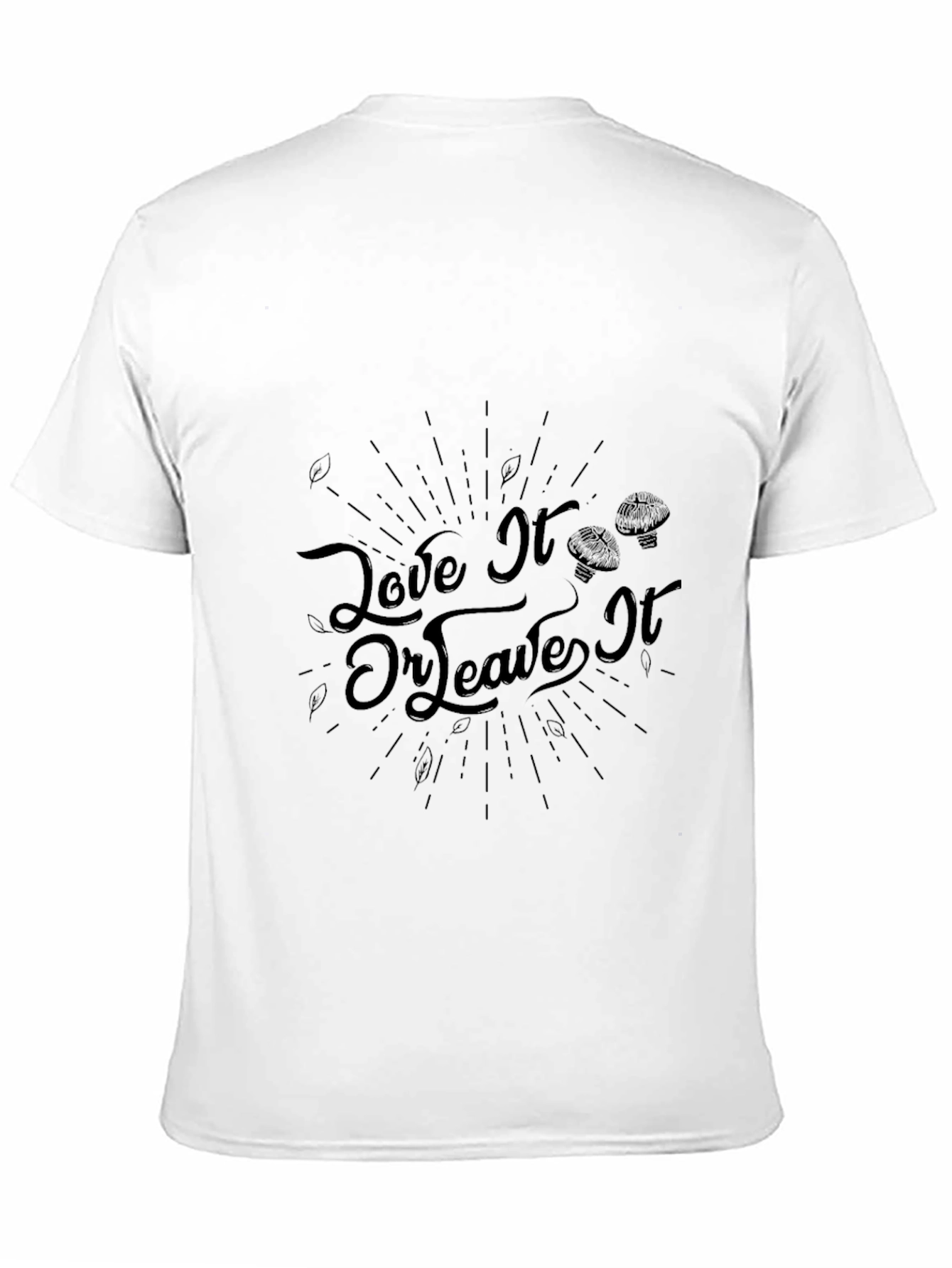 Black Love It or Leave It Black T-Shirt view 11