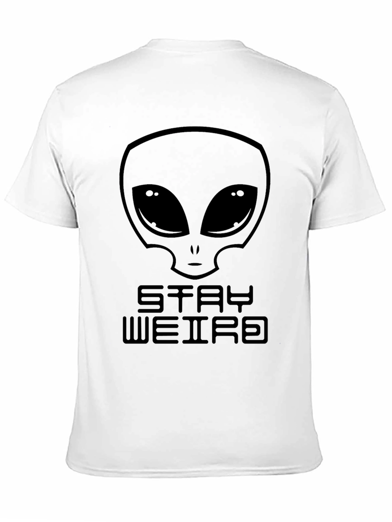 Black Stay Weird Alien T-Shirt - Black Graphic Tee view 11
