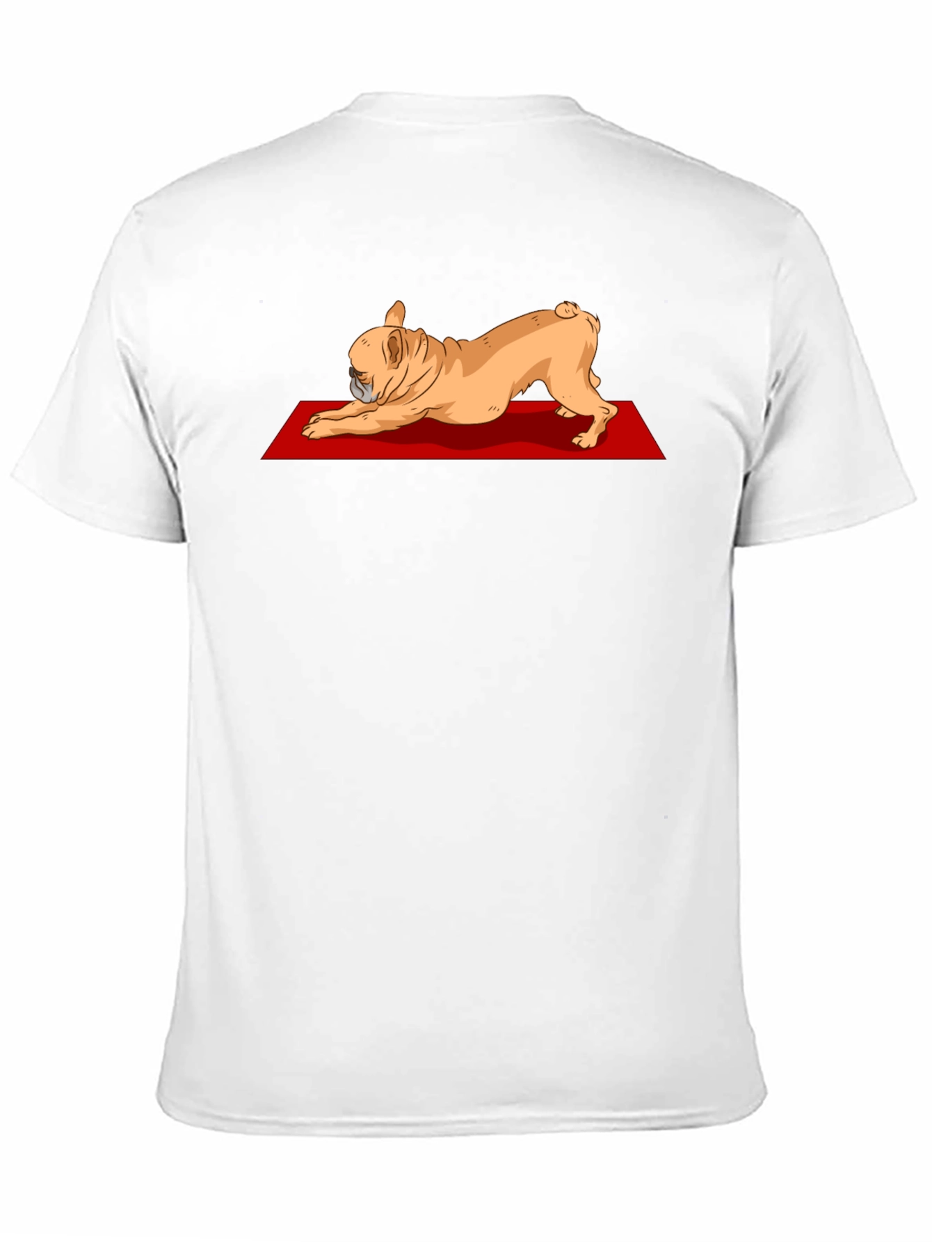 Black Yoga Dog Graphic Tee - Relaxed Fit Black T-Shirt view 11