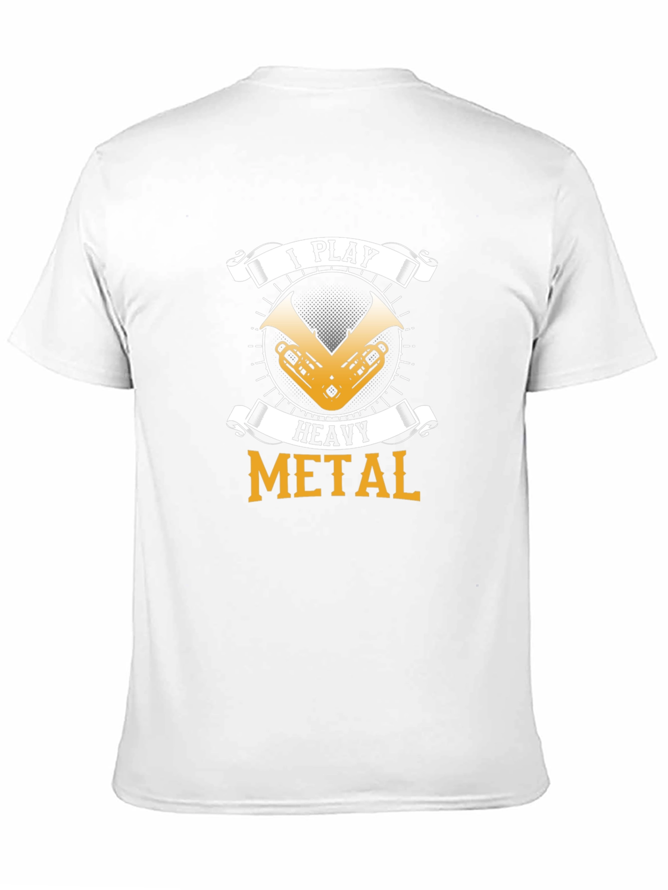 Black I Play Heavy Metal T-Shirt view 11