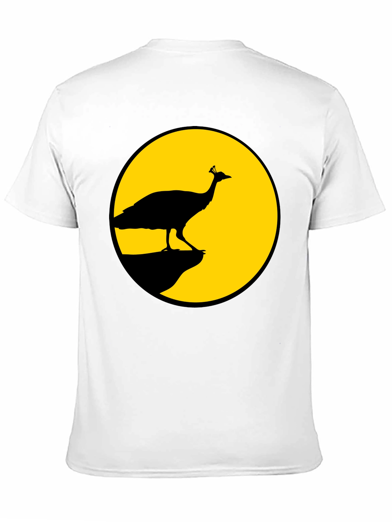 Peacock Silhouette T-Shirt - Black - 11