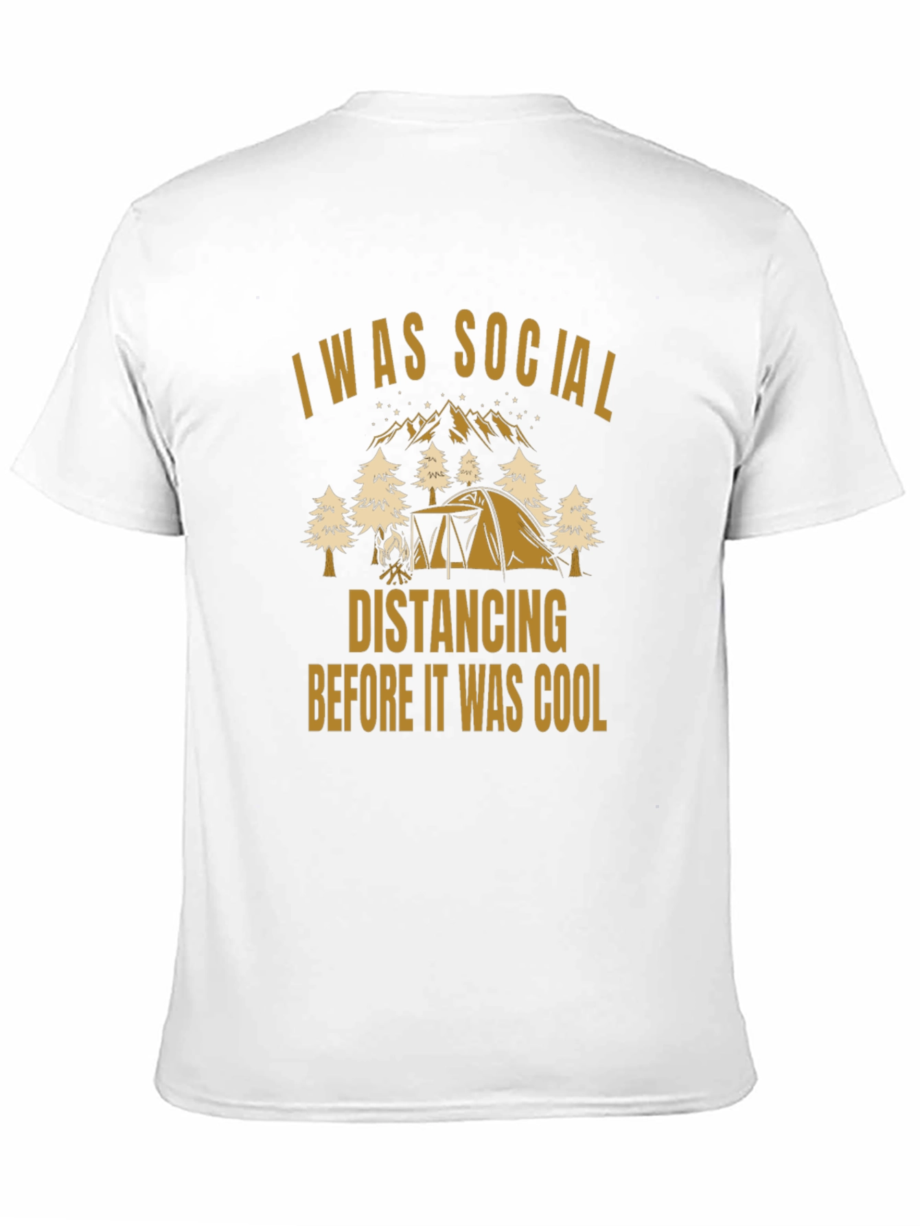 Black I Was Social Distancing Before It Was Cool T-Shirt view 11