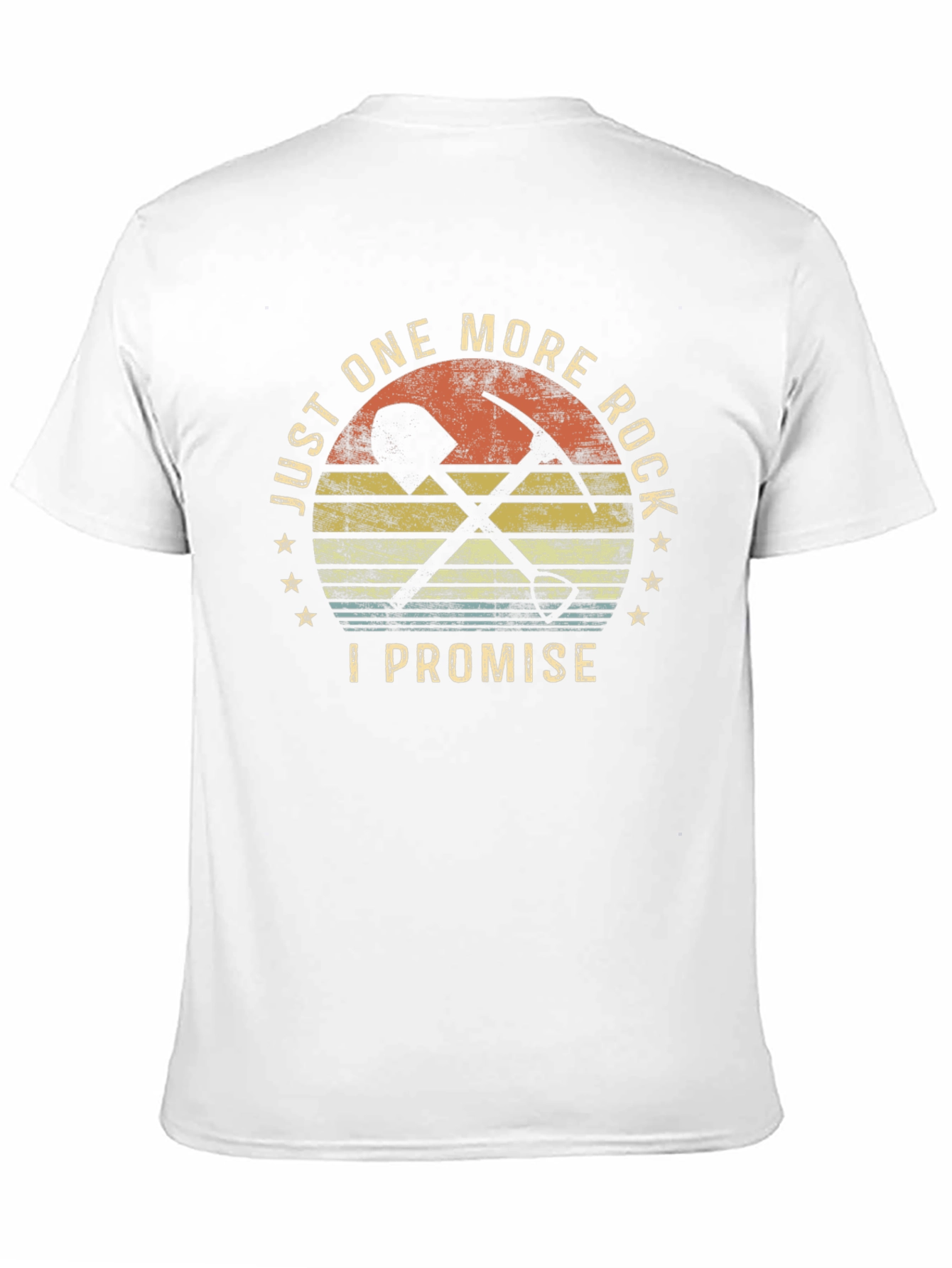 Black Just One More Rock T-Shirt, Geology, Prospecting view 11