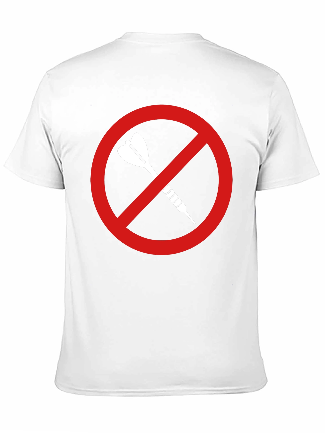 Black No Darts Allowed T-Shirt - Dart Game Ban Tee view 11
