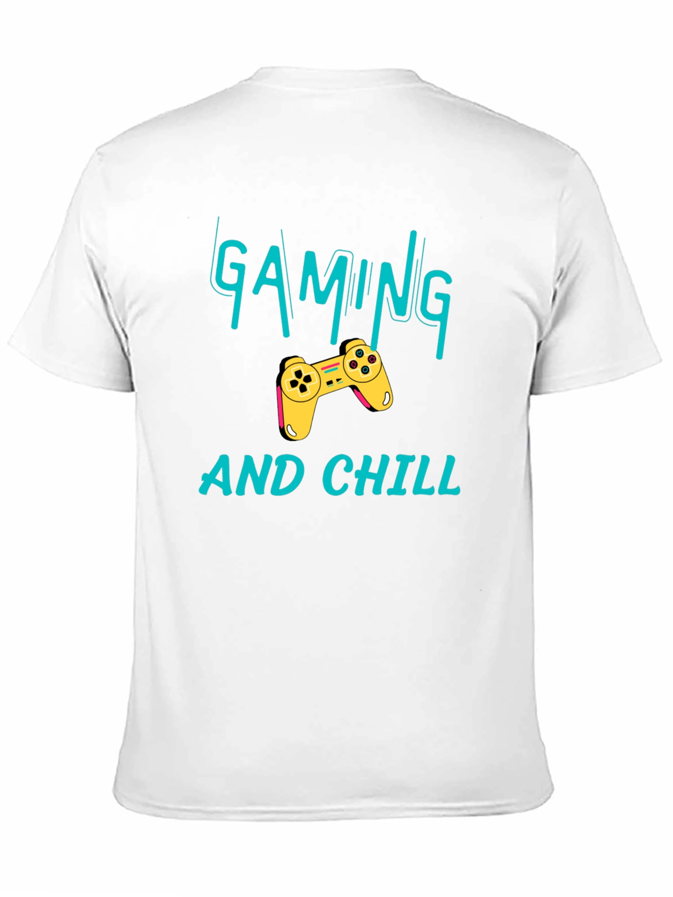 Black Gaming and Chill Black T-Shirt - Gamer Apparel view 11