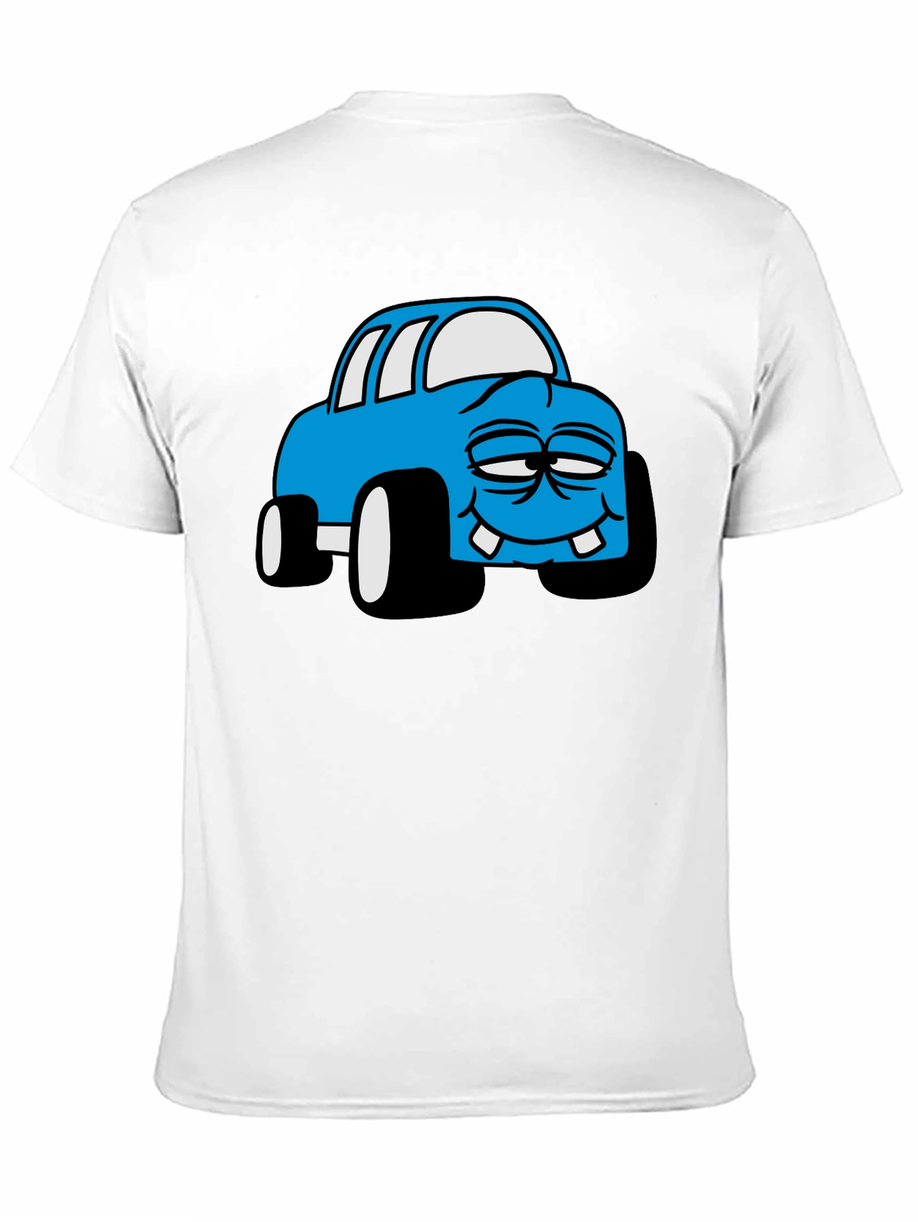 Black Cartoon Monster Car Graphic Black T-Shirt view 11