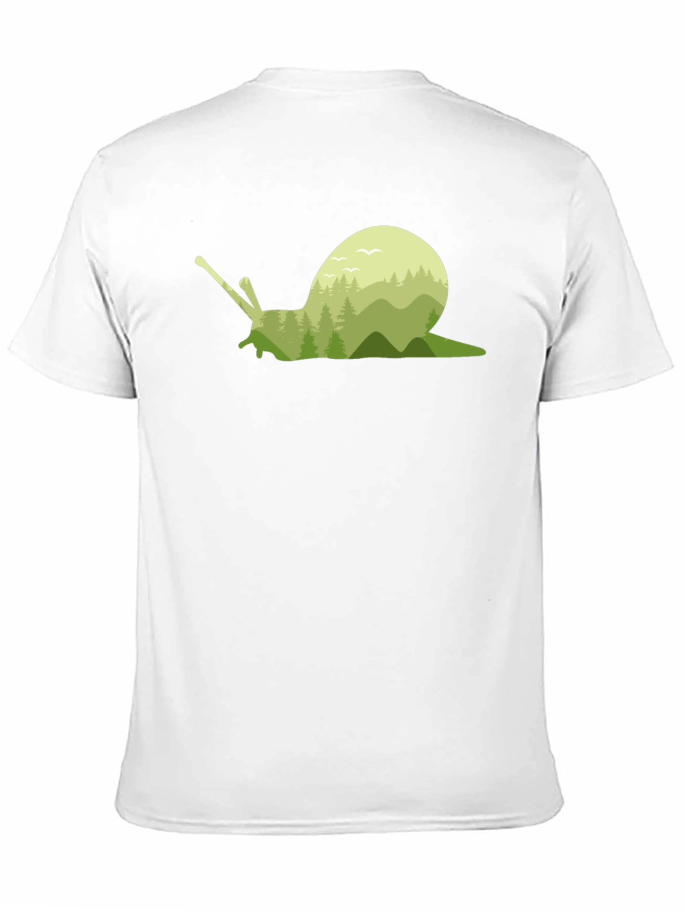 Black Nature Snail Graphic Tee - Soft Cotton Blend view 11