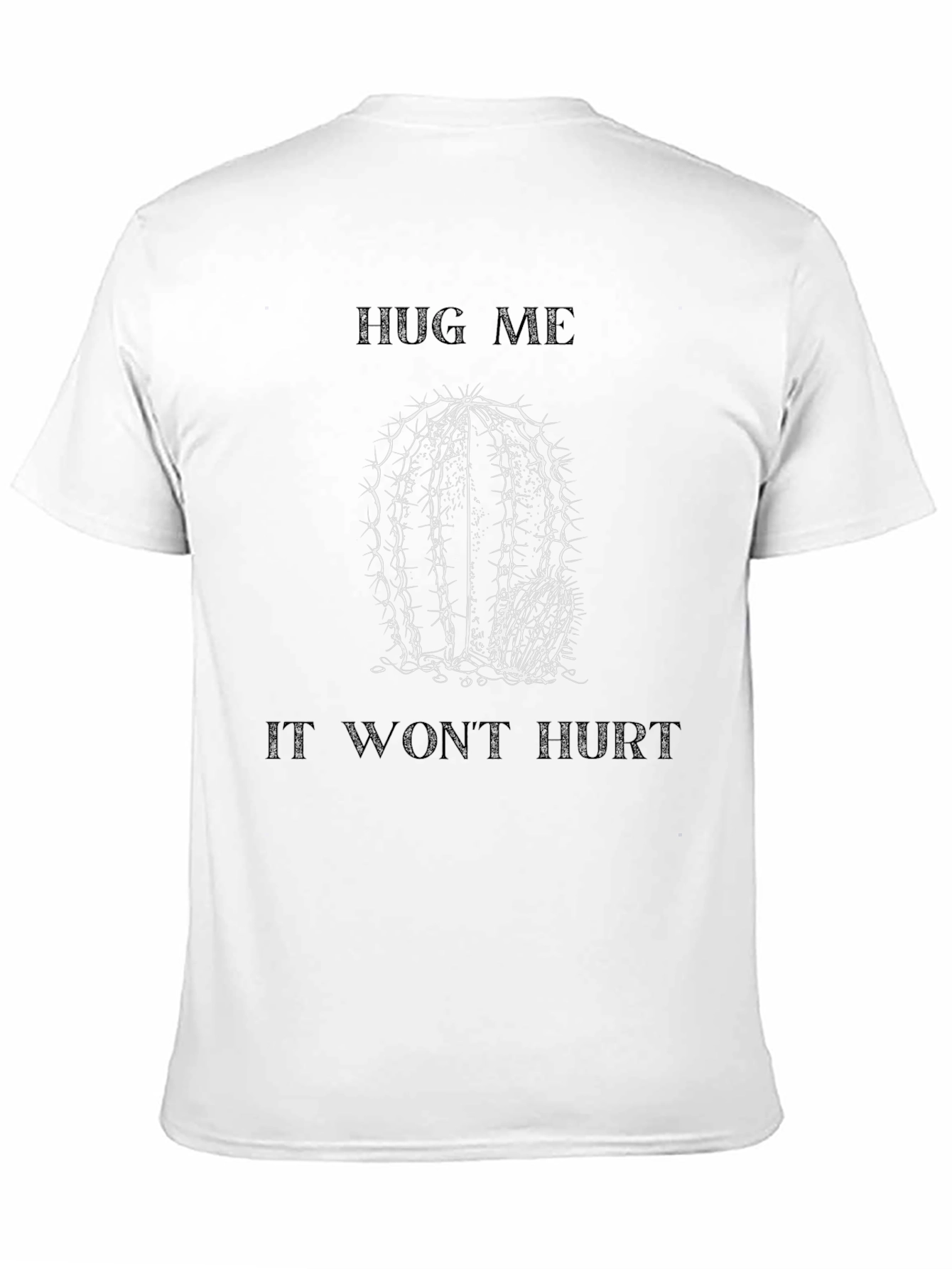 Black Hug Me Cactus Graphic T-Shirt - Black view 11