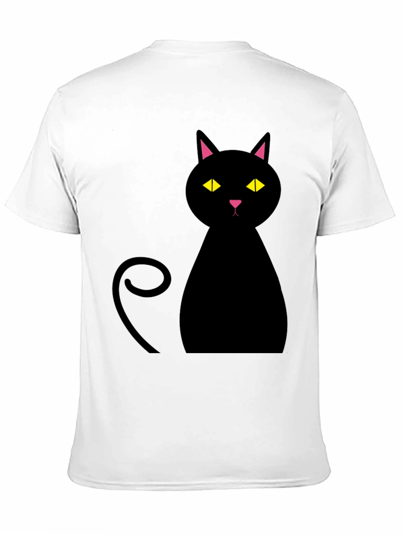 Black Black Cat Graphic T-Shirt - Mens Casual Tee view 11