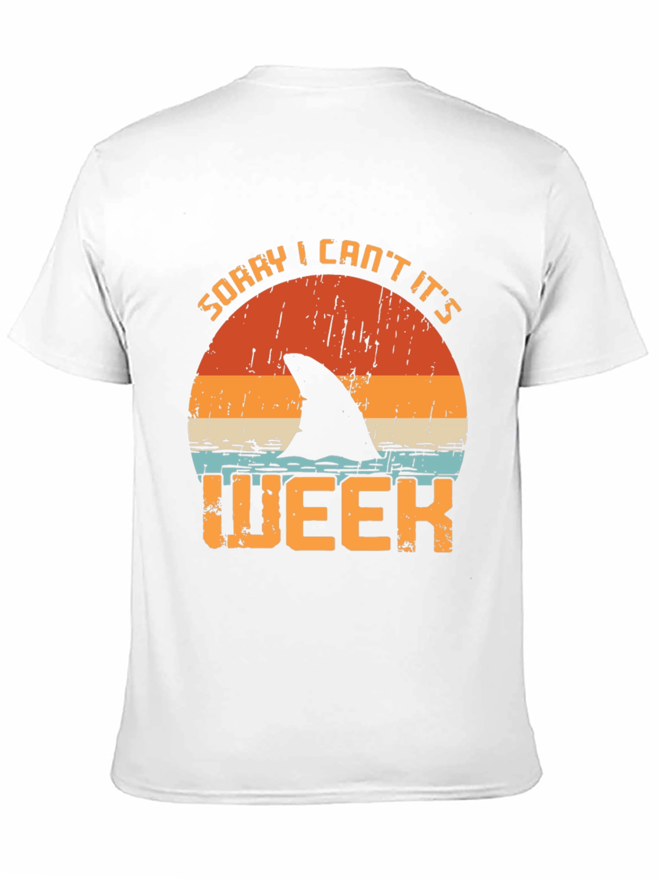 Black Sorry I Can't It's Shark Week T-Shirt view 11