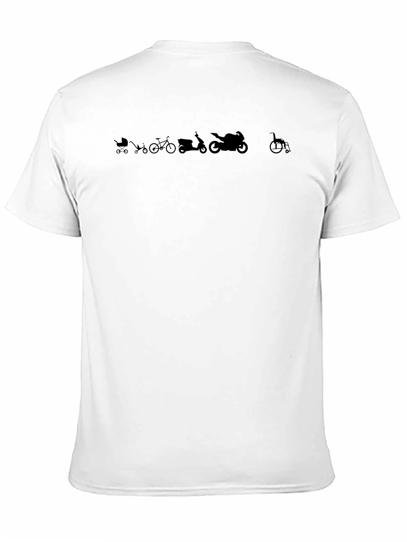 Black Evolution of Wheels Black T-Shirt view 11