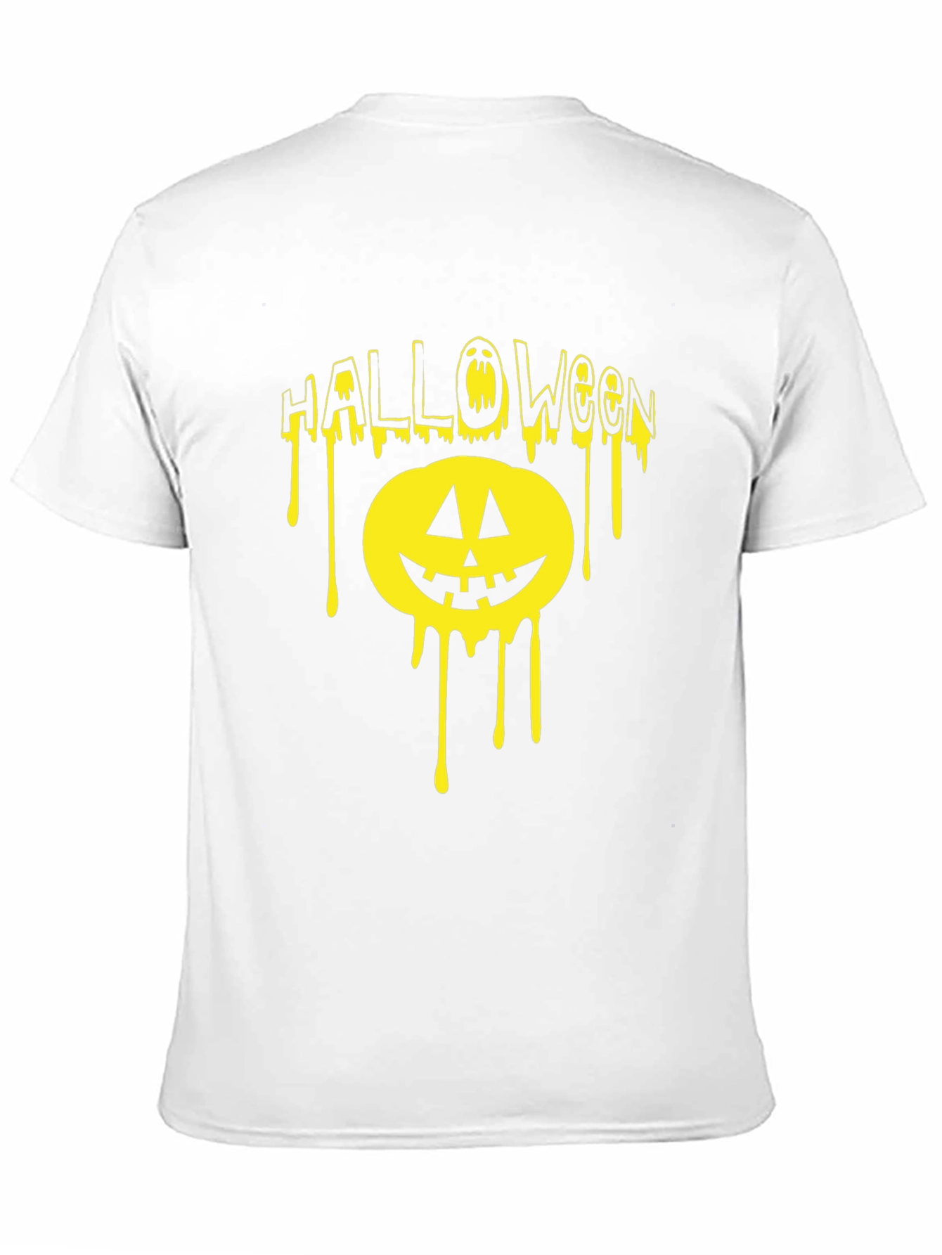 Black Halloween Dripping Pumpkin T-Shirt view 11
