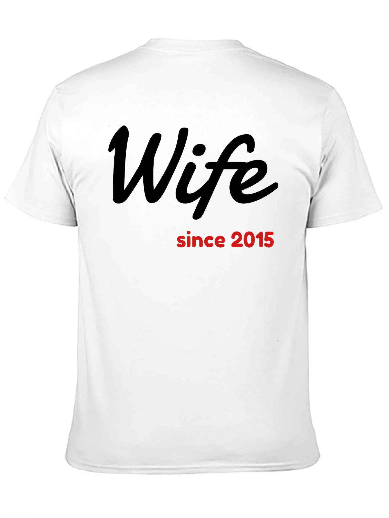 Black Wife Since 2015 T-Shirt view 11