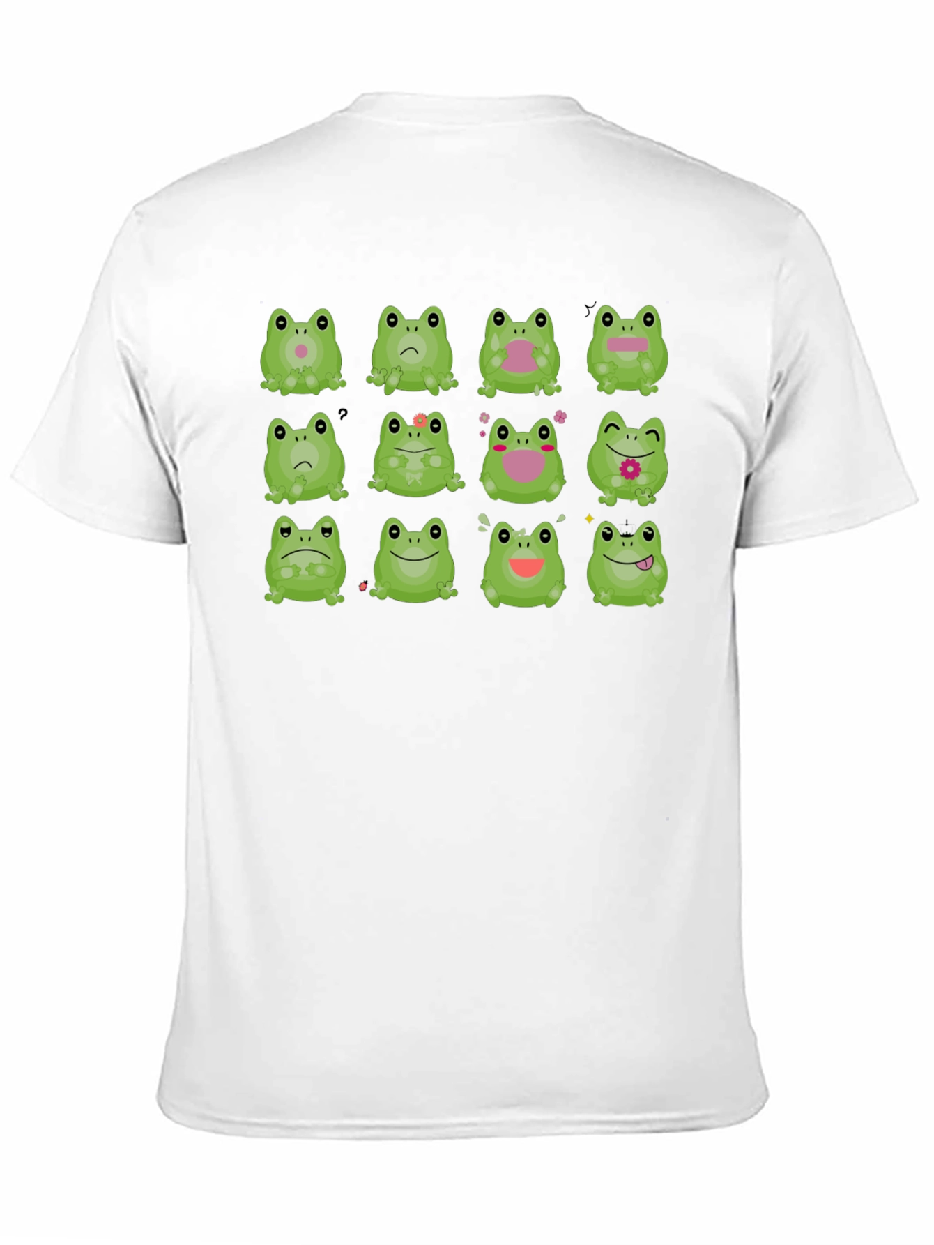Black Frog Expression Black T-Shirt - Unisex view 11