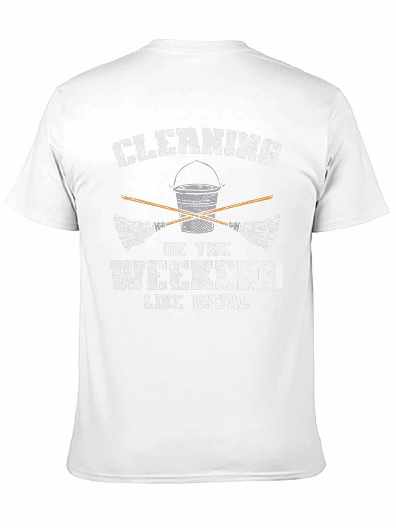 Black Cleaning Weekend T-Shirt view 11