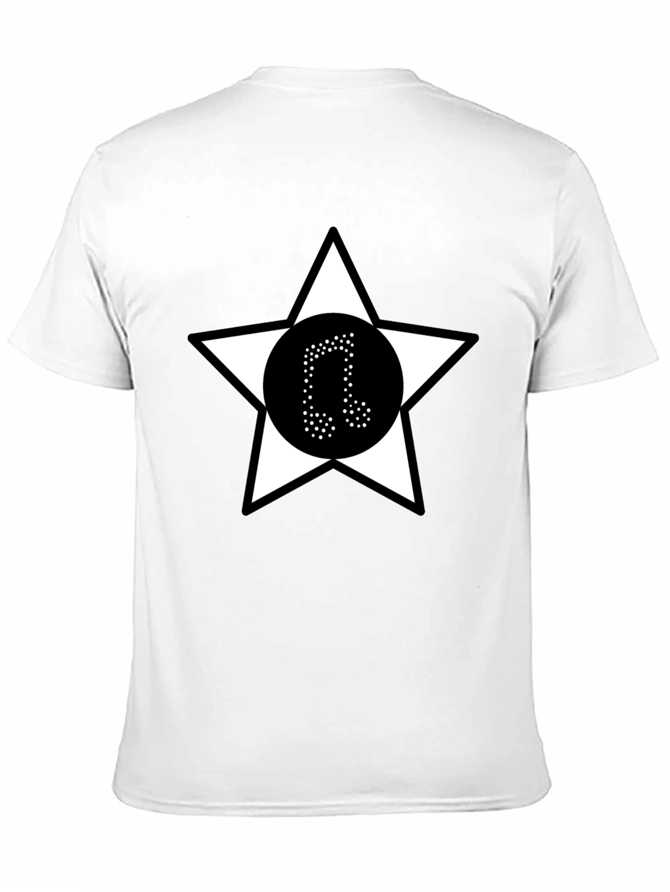 Black Star Music Note Black T-Shirt view 11