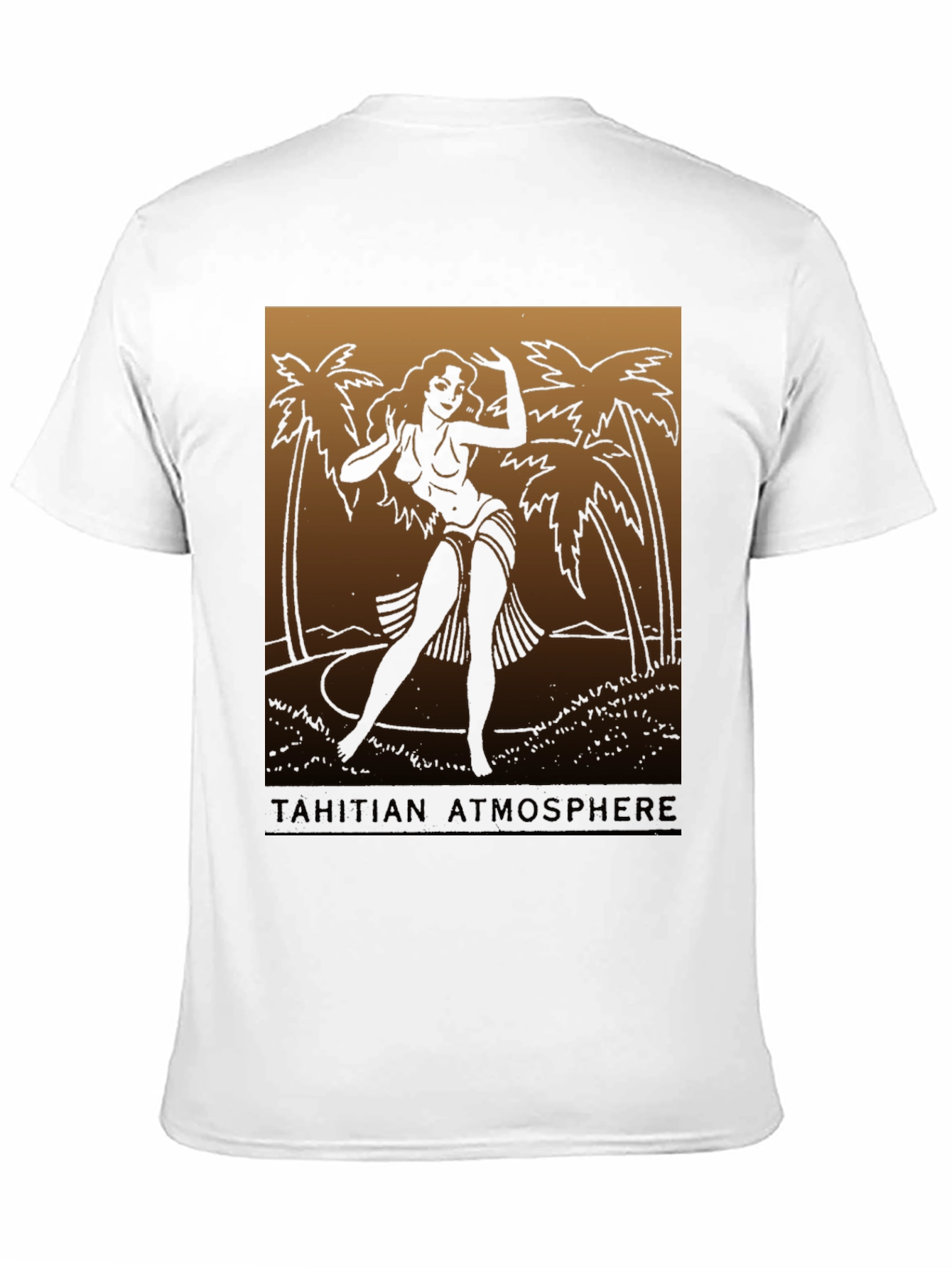 Black Tahitian Atmosphere Graphic Tee view 11