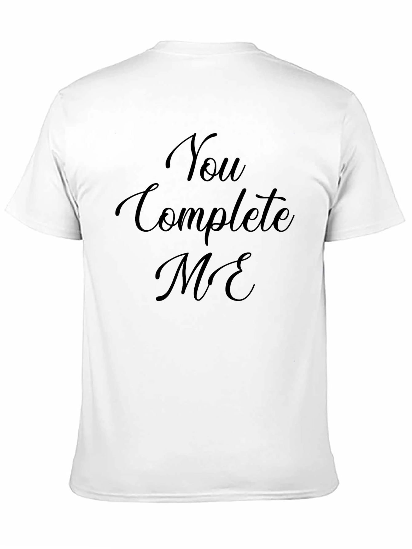 Black You Complete Me Crew Neck T-Shirt view 11