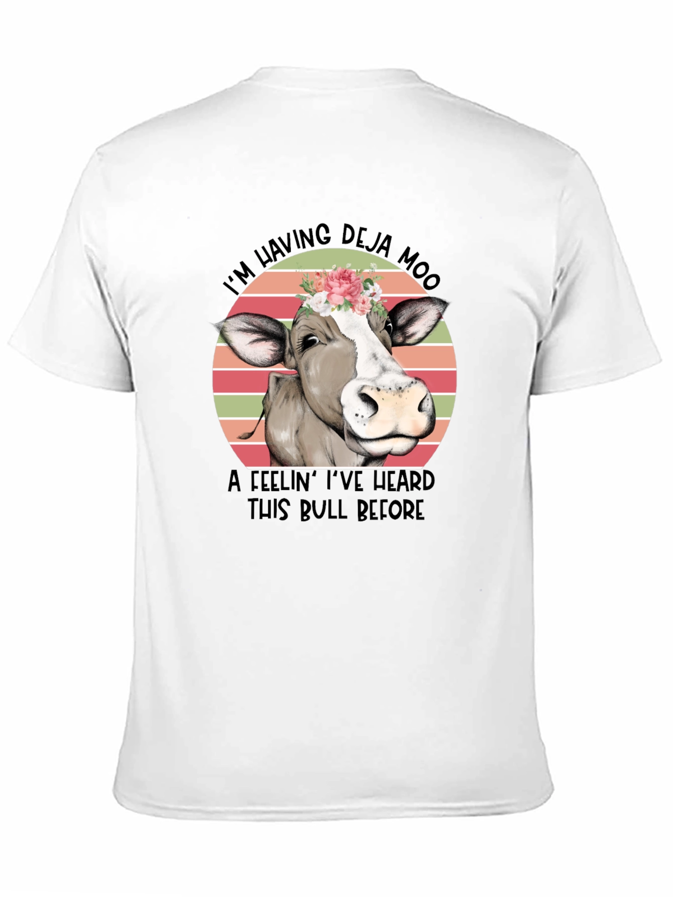 Black Deja Moo Cow Graphic Tee view 11