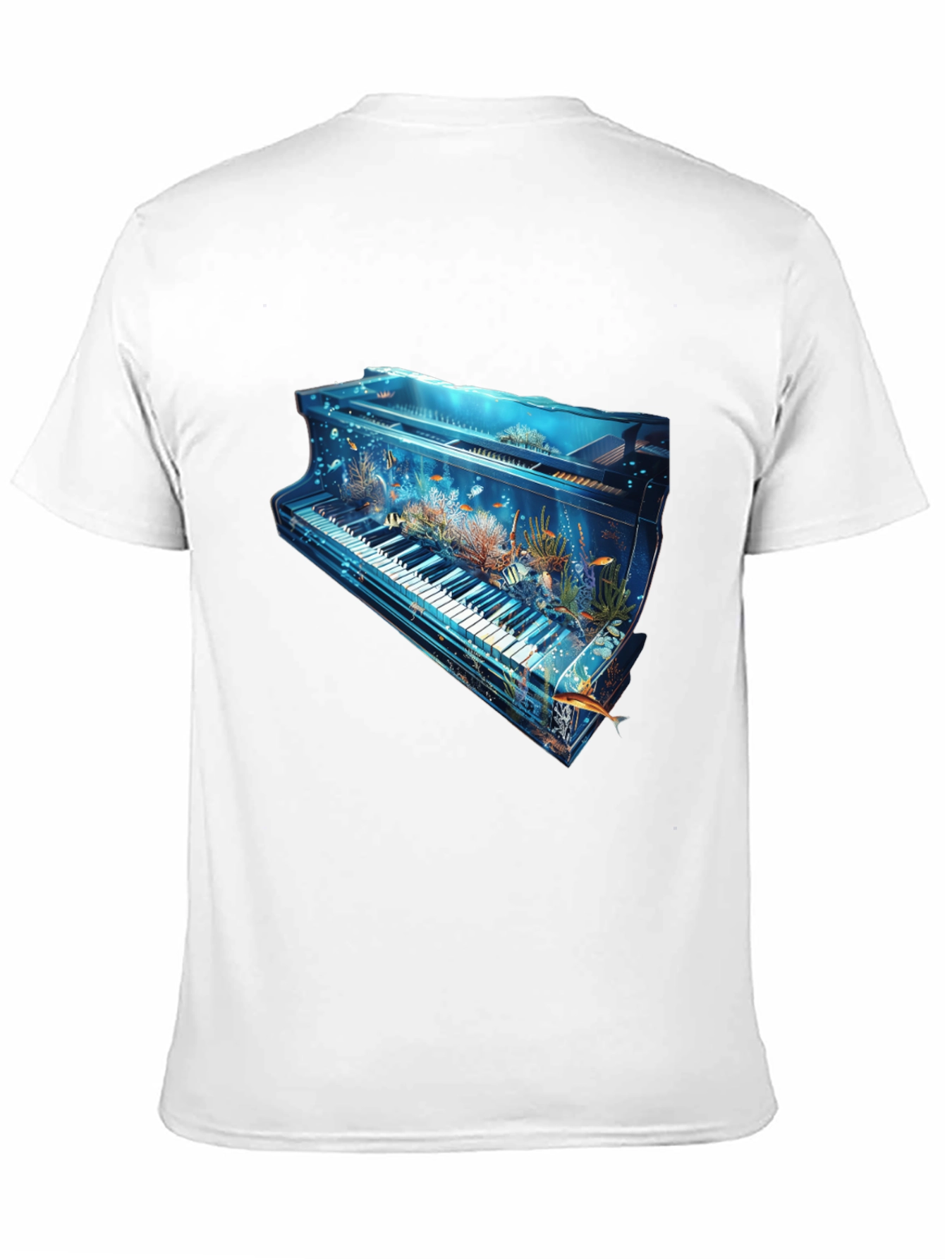 Aquatic Piano Graphic T-Shirt - 11