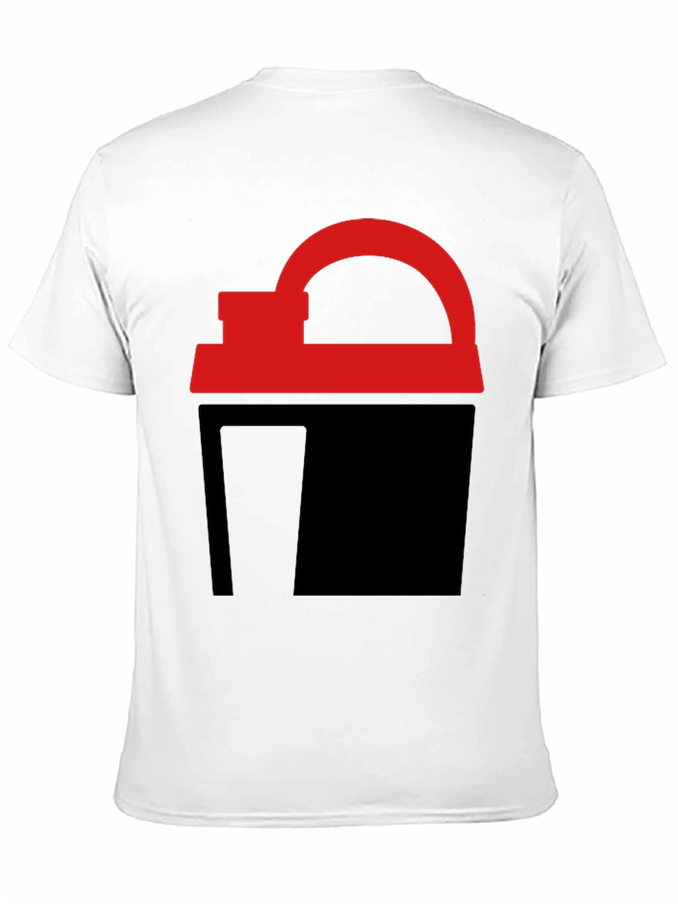 Black Abstract Red & Black Graphic Tee view 11