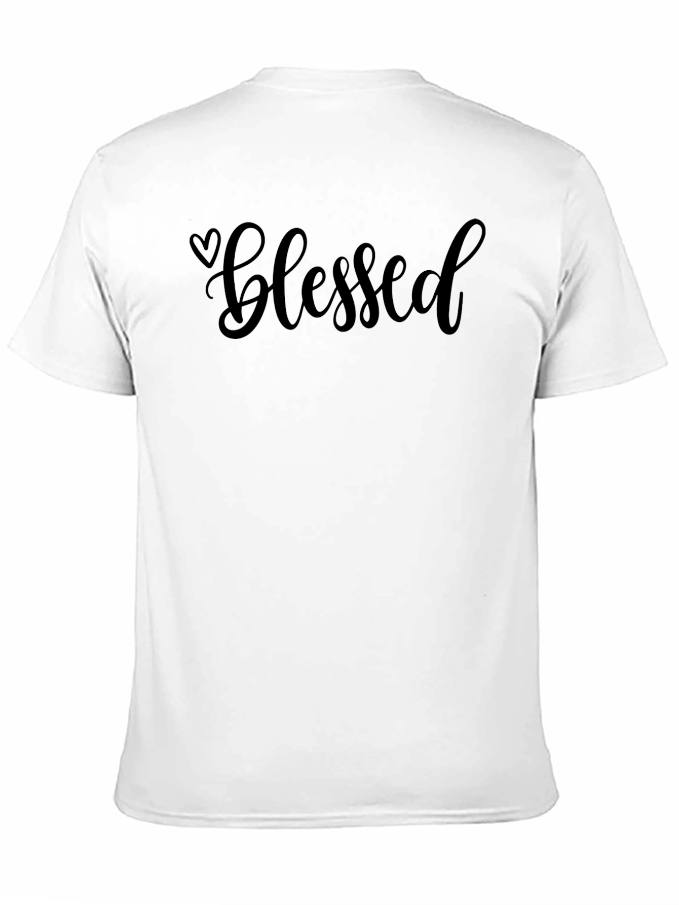 Black Blessed Graphic Tee - Soft Cotton Blend view 11