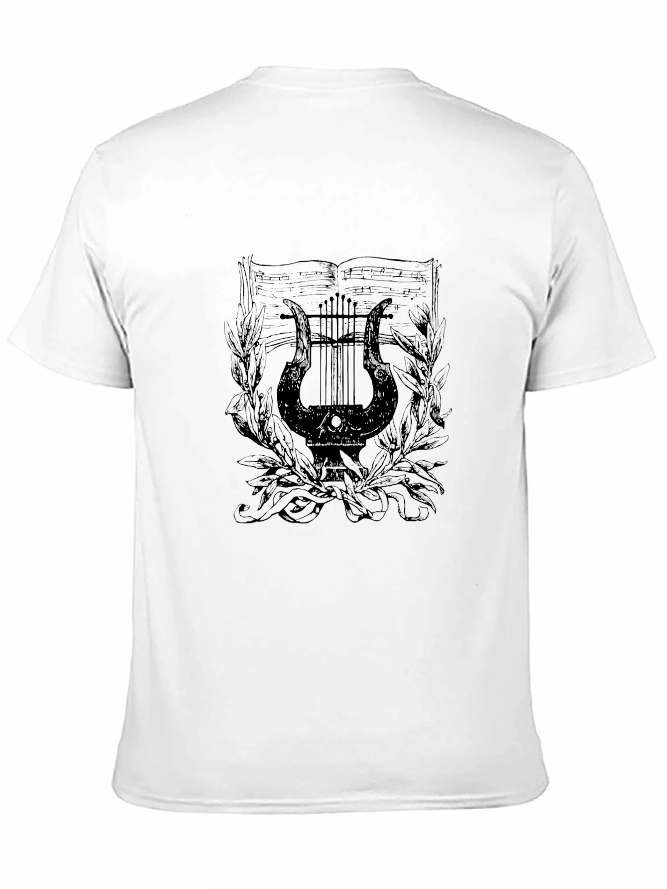 Black Lyre Graphic Black T-Shirt view 11
