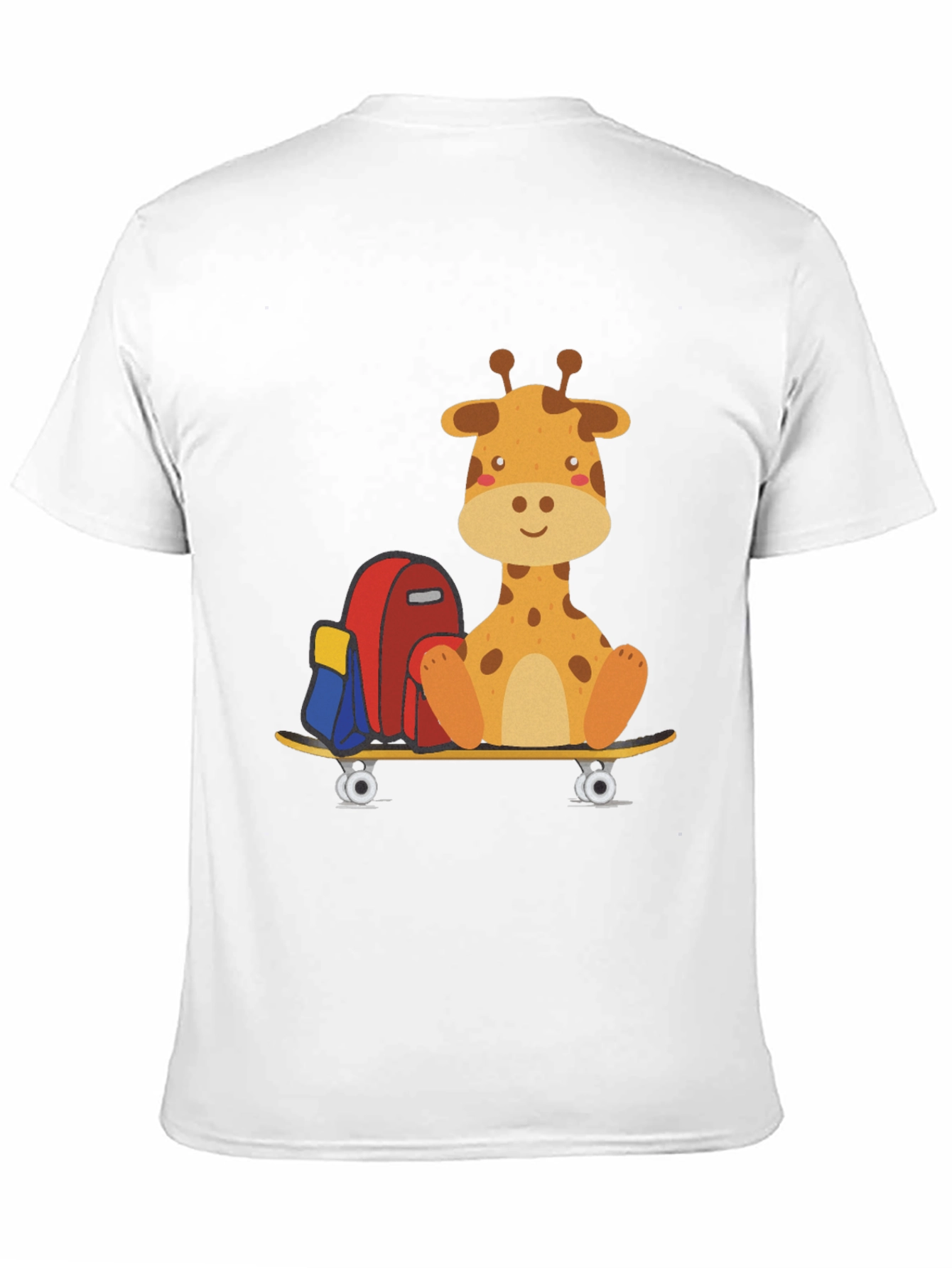 Black Giraffe Skateboard T-Shirt - Cool Graphic Tee view 11