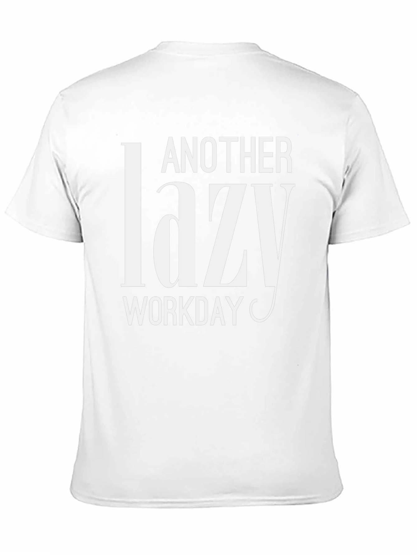 Black Another Lazy Workday Black T-Shirt view 11