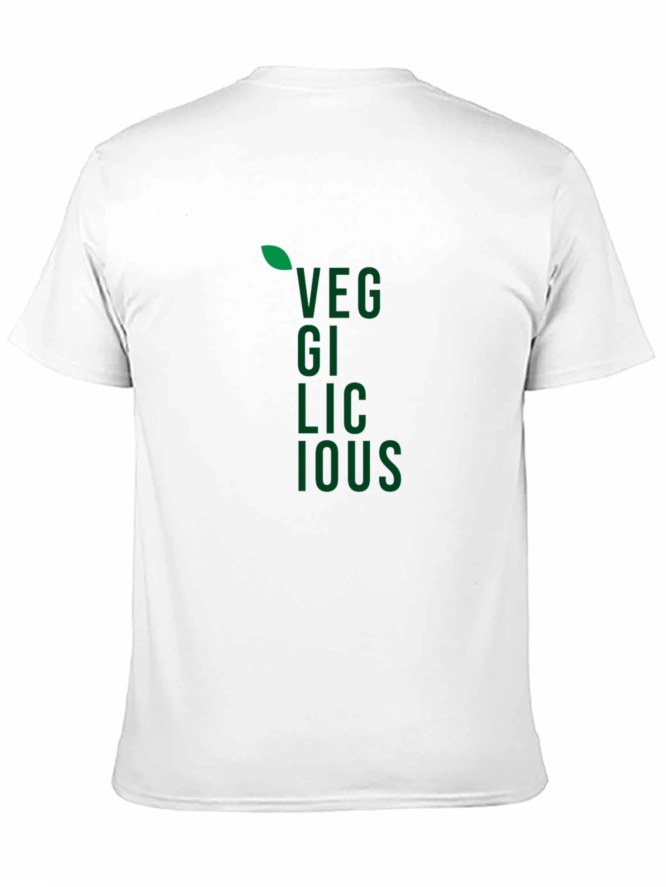Black Veggilicious T-Shirt - Black Cotton Vegan Style Tee view 11