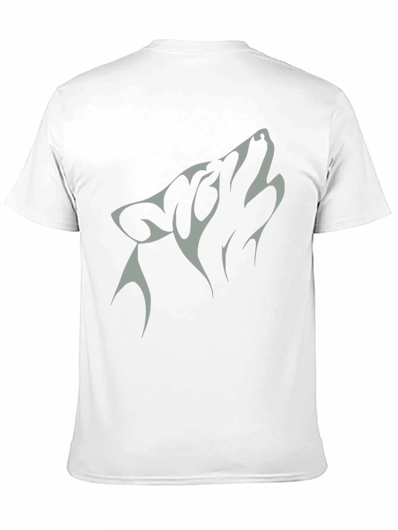 Black Wolf Graphic Tee - Black Cotton Blend view 11