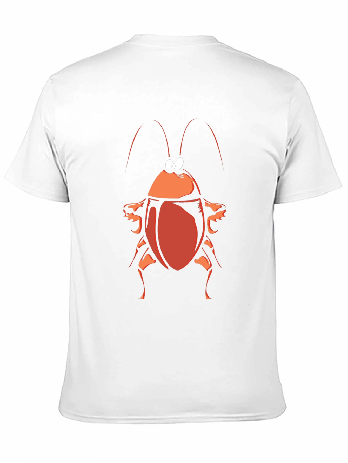 Black Cartoon Cockroach Graphic Tee - Black view 11