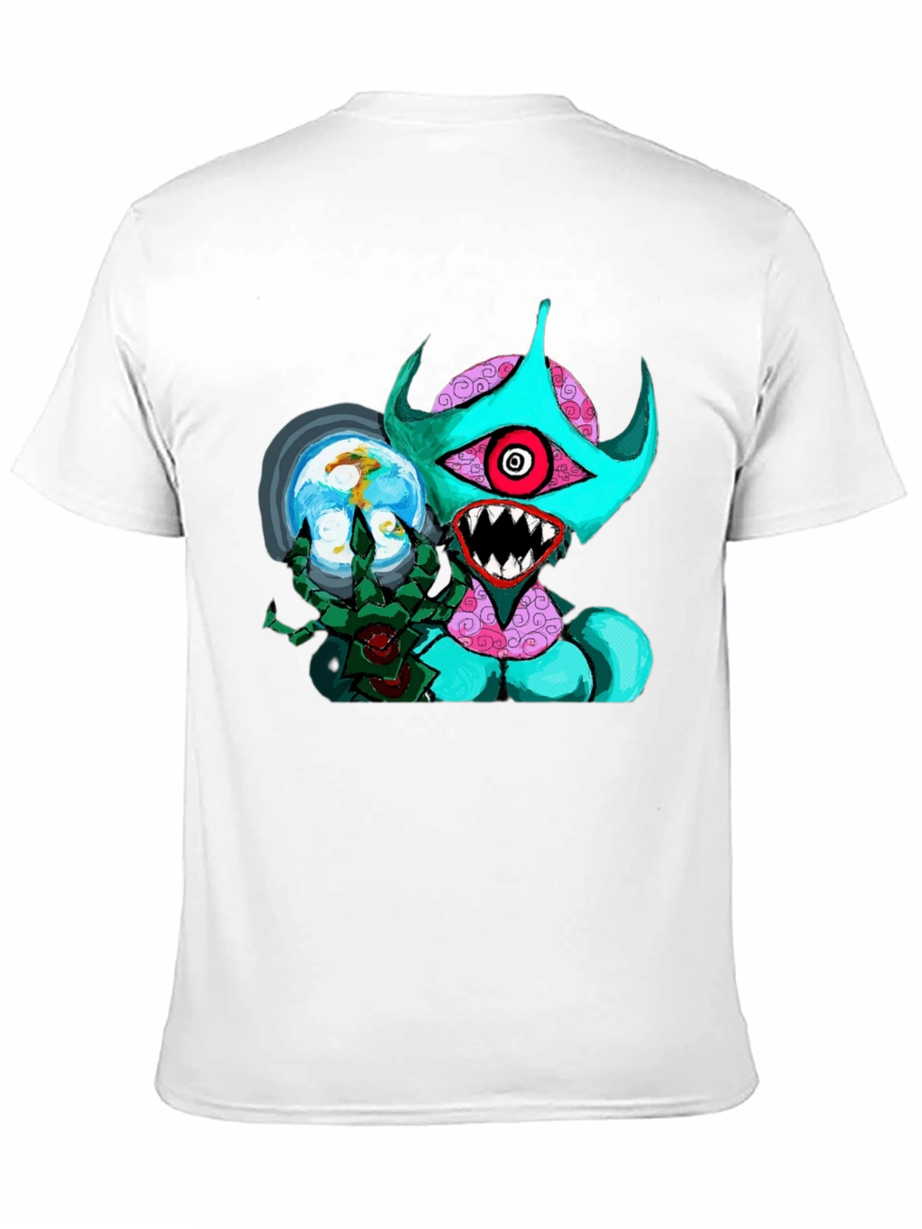 Black Monster Graphic Black T-Shirt - Unique Design view 11