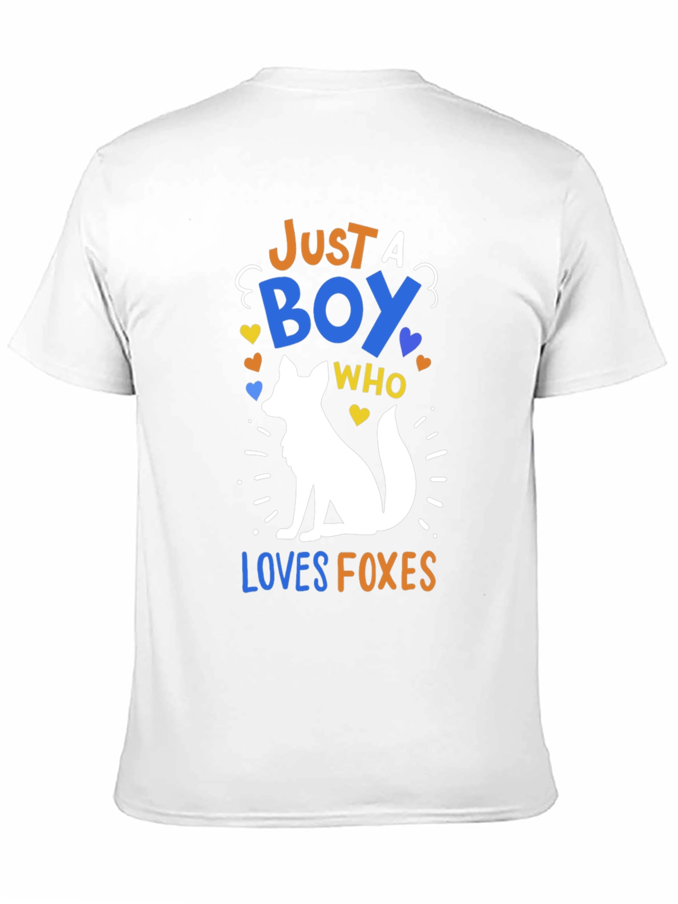 Black Boy Loves Foxes Graphic Tee - Trendy Animal Lover T-Shirt view 11