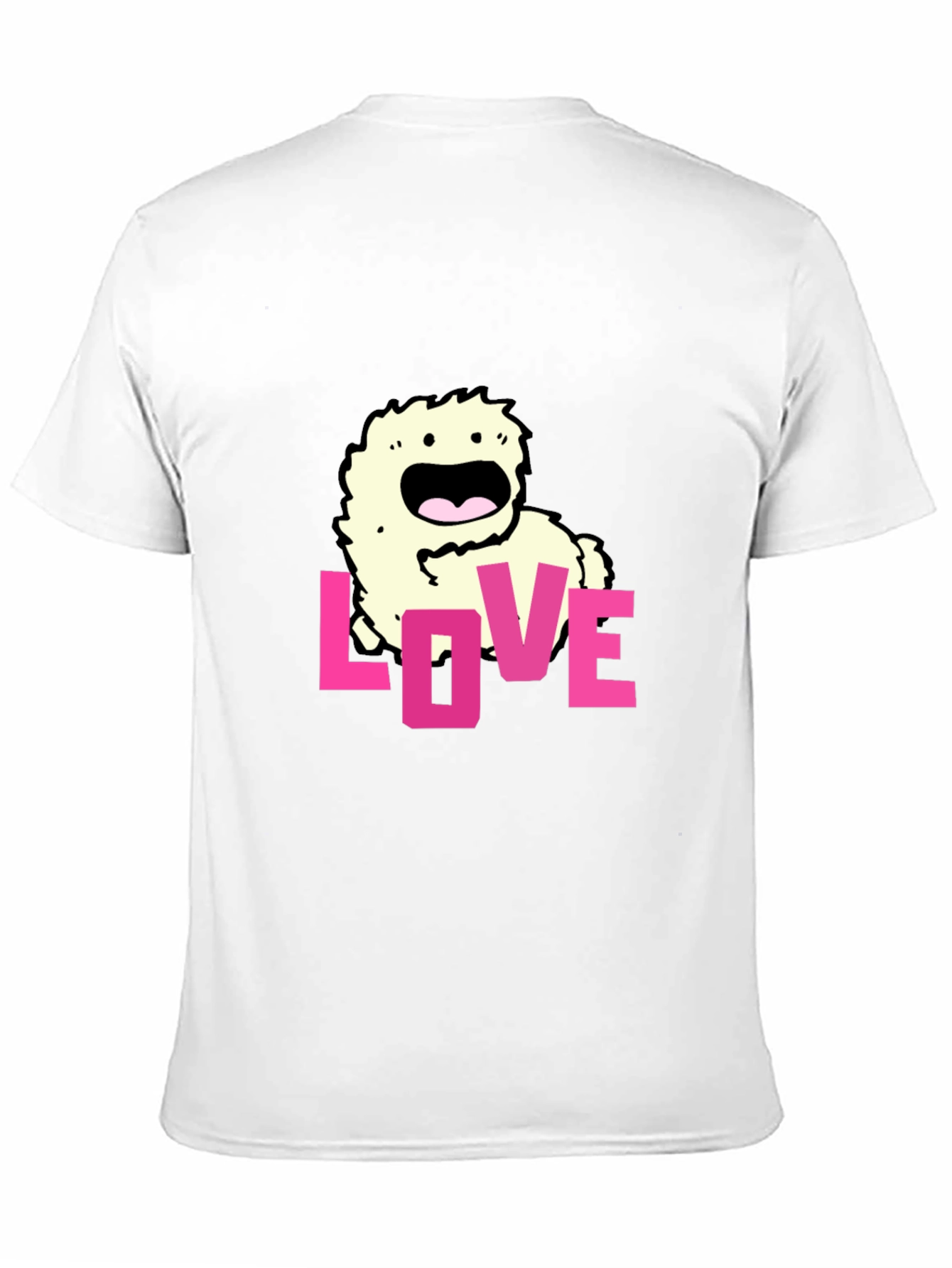 Black Love Monster Graphic Black T-Shirt view 11