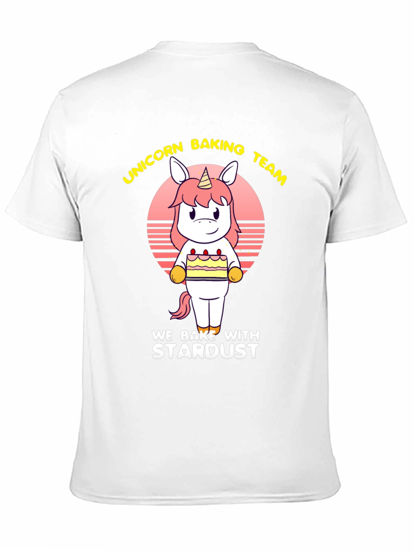 Black Unicorn Baking Team Black T-Shirt view 11