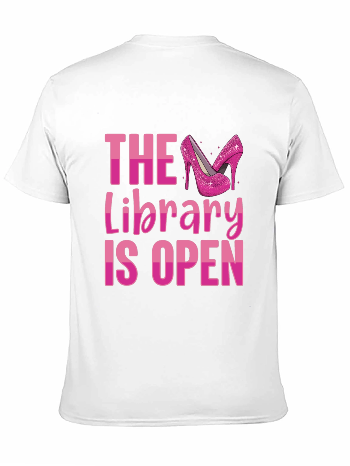 Black The Library is Open Drag Queen T-Shirt view 11