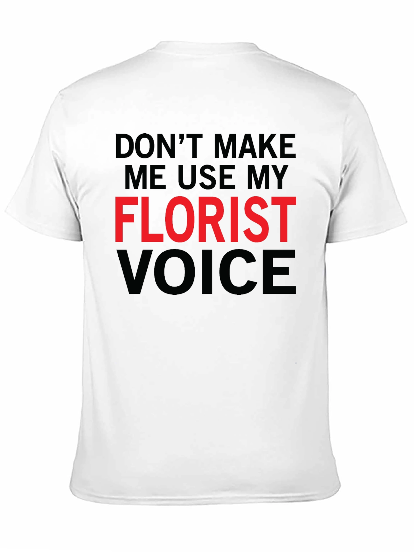 Black Florist Voice Novelty Graphic T-Shirt view 11
