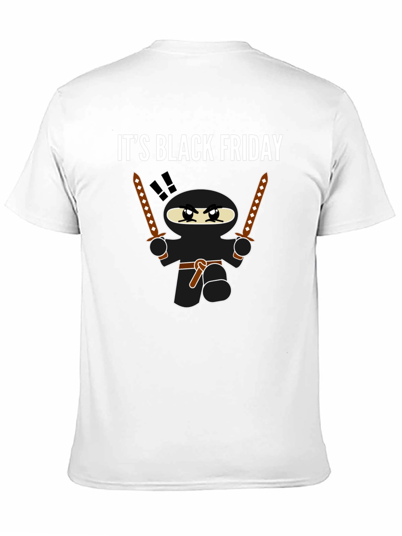 Black It's Black Friday Ninja T-Shirt view 11