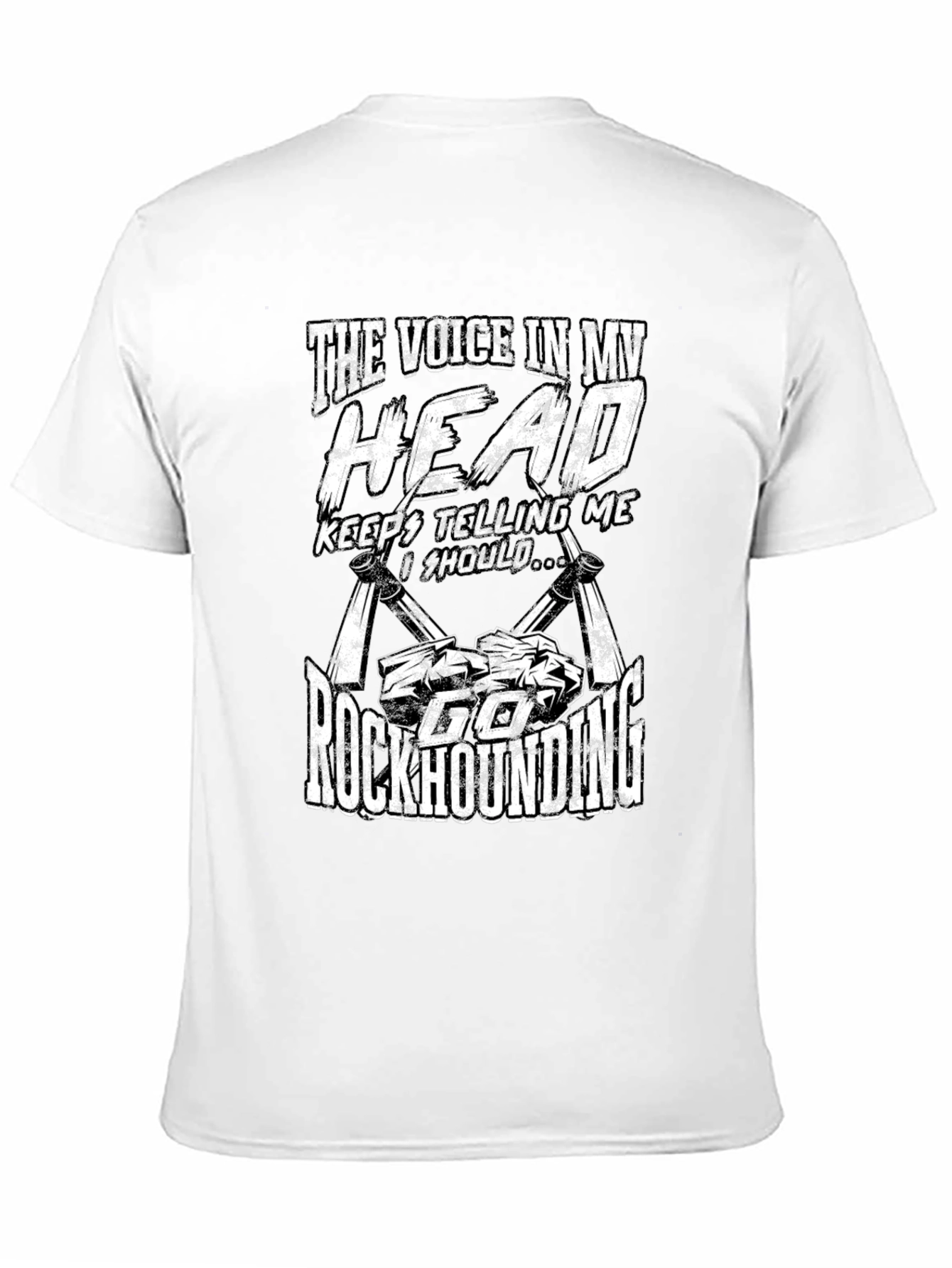 Black Rockhounding T-Shirt - "The Voice In My Head" view 11