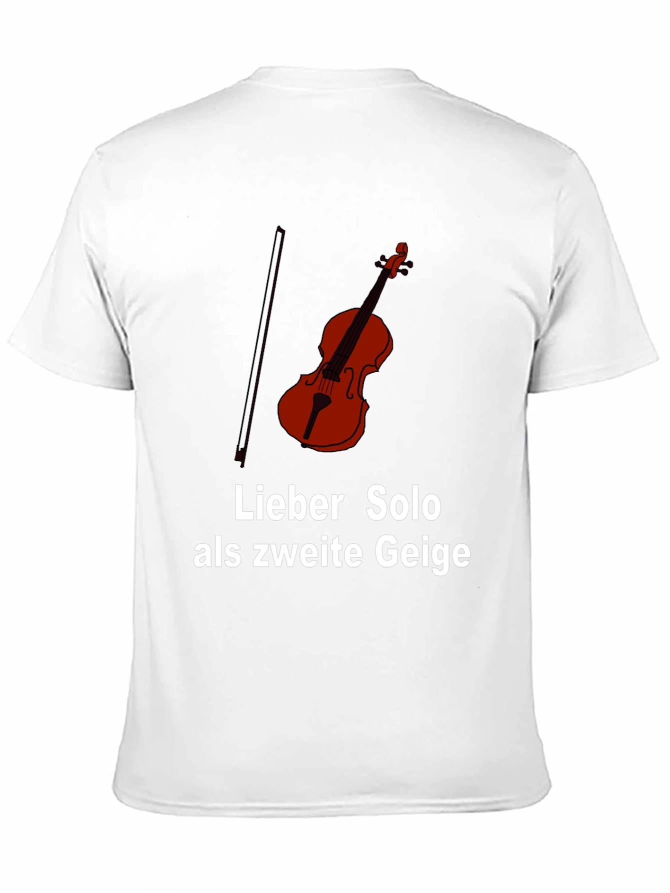 Black Solo Violinist T-Shirt - Lieber Solo als zweite Geige view 11