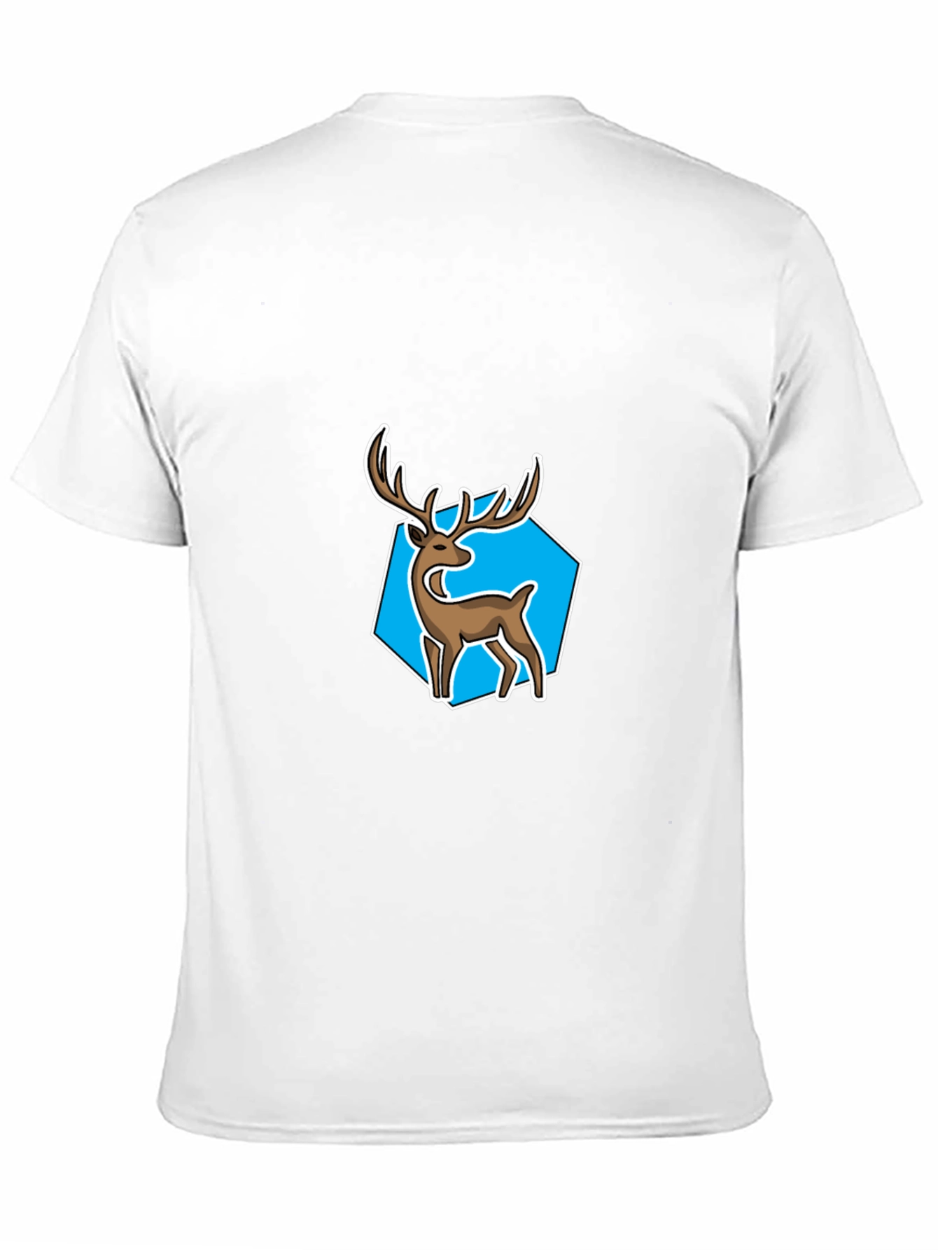 Black Deer Graphic Tee - Cool Men's Black T-Shirt view 11