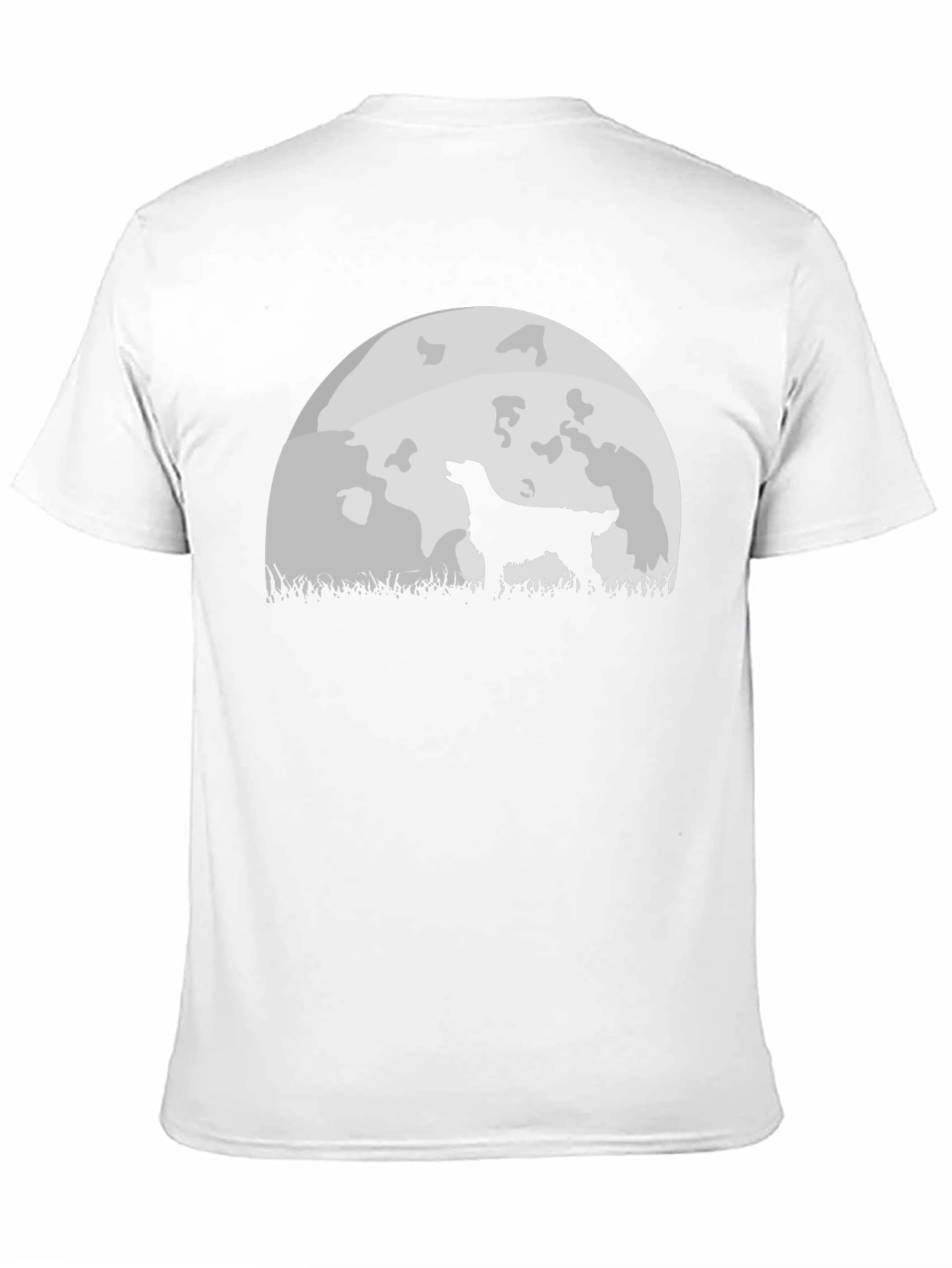 Black Dog Howling at Moon Graphic Tee - Black view 11