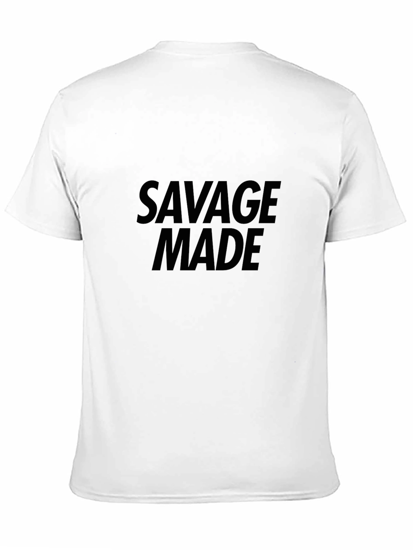 Black Savage Made Graphic Tee - Black Casual T-Shirt view 11