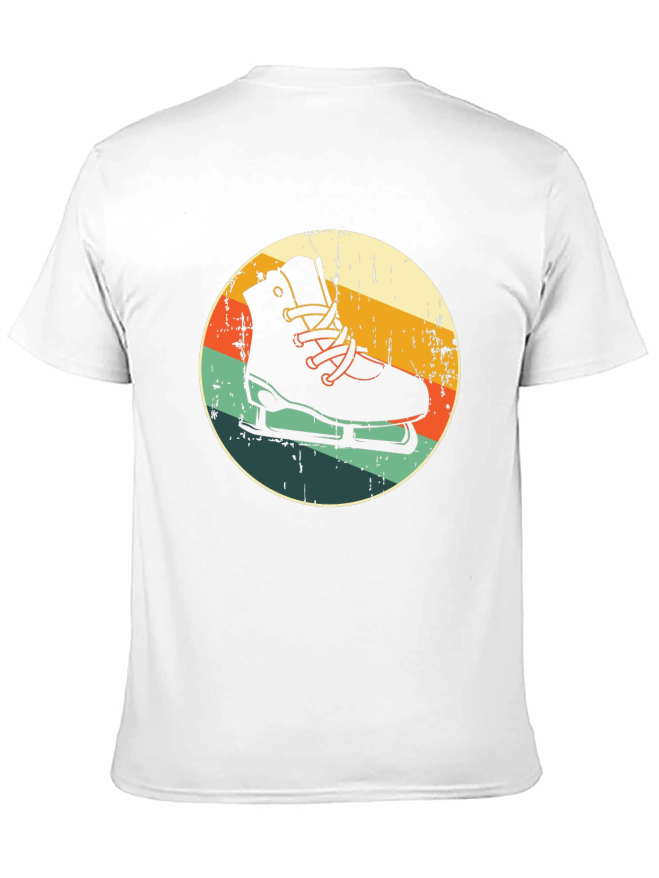 Black Retro Ice Skate Graphic Tee - Vintage Style Skating Shirt view 11