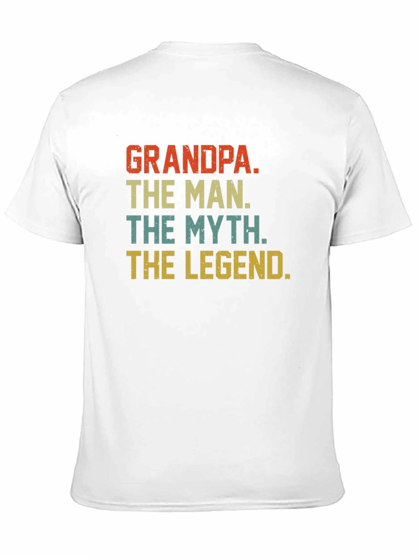 Black Grandpa The Man Myth Legend T-Shirt view 11
