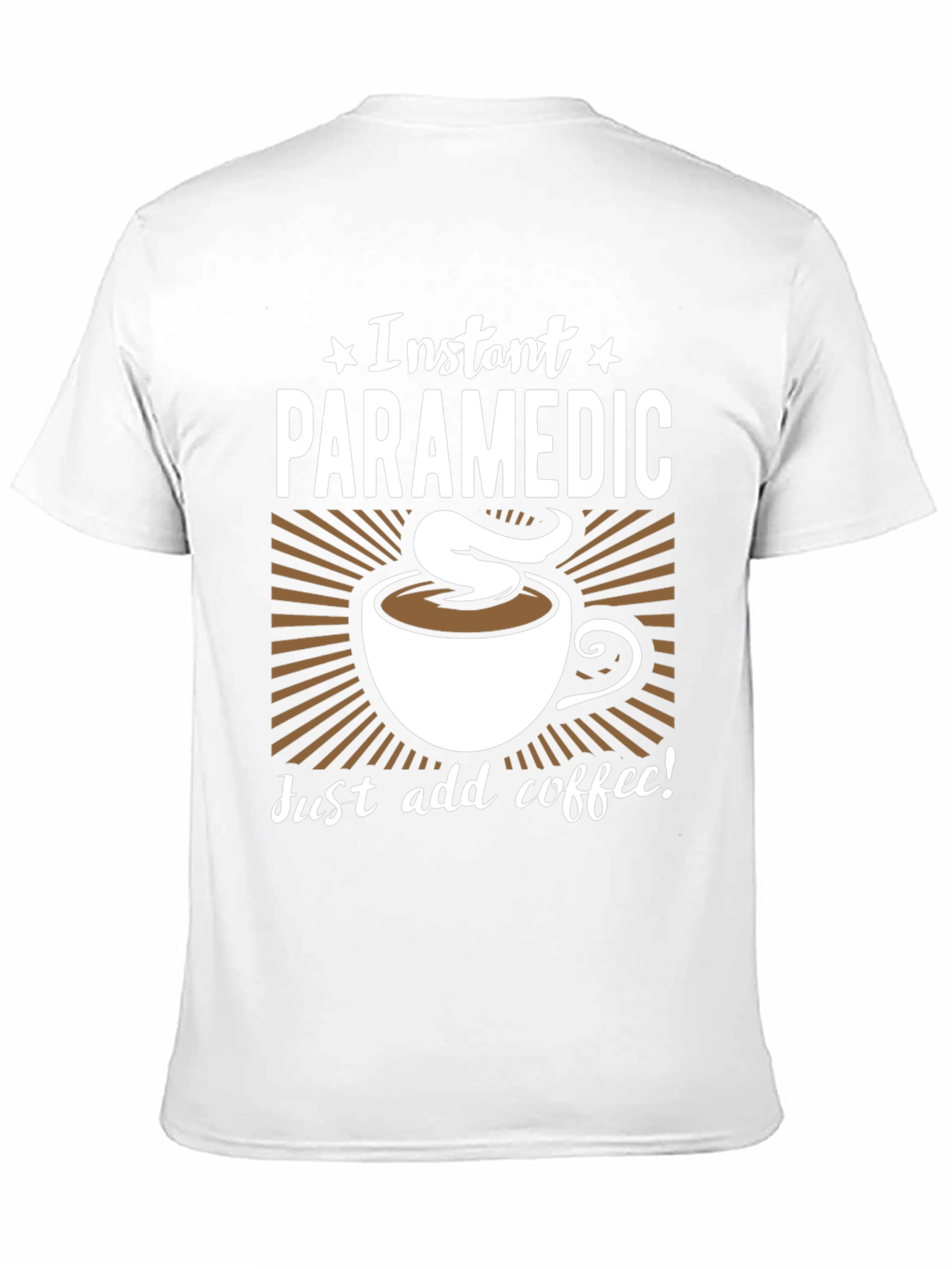 Black Instant Paramedic Coffee Graphic T-Shirt view 11