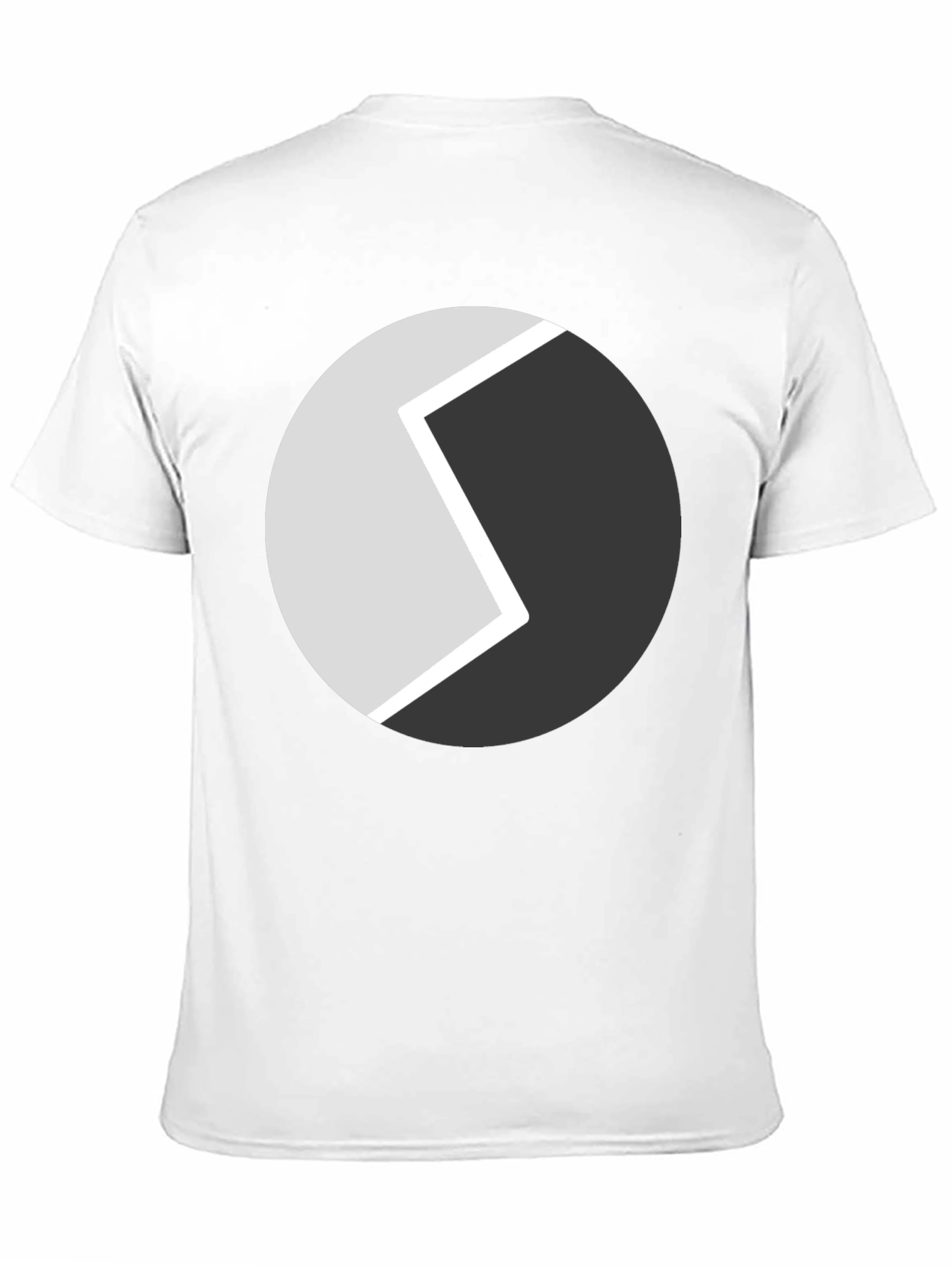 Abstract Circle Graphic Tee - Modern Black T-Shirt - 11