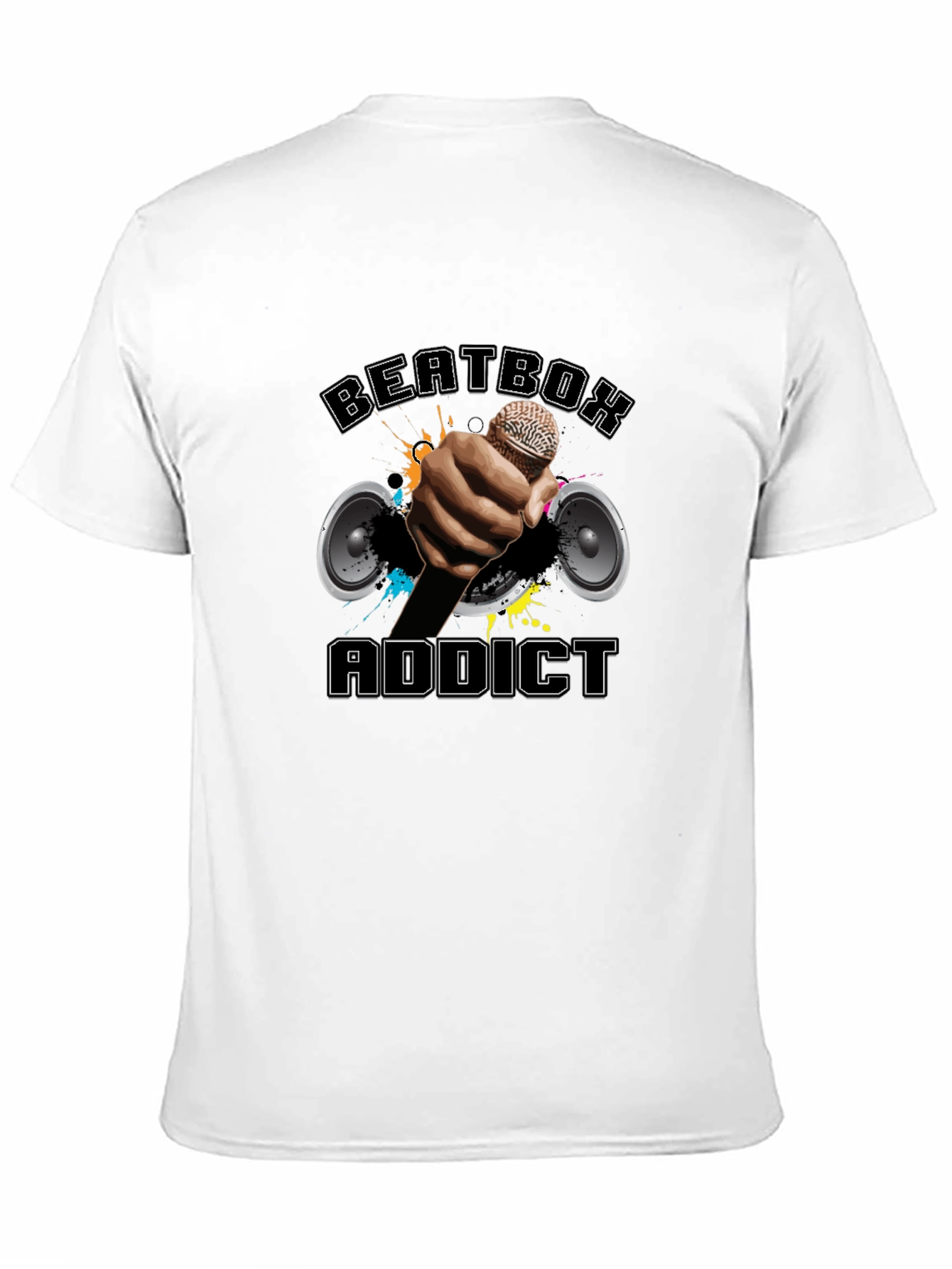 Black Beatbox Addict T-Shirt view 11