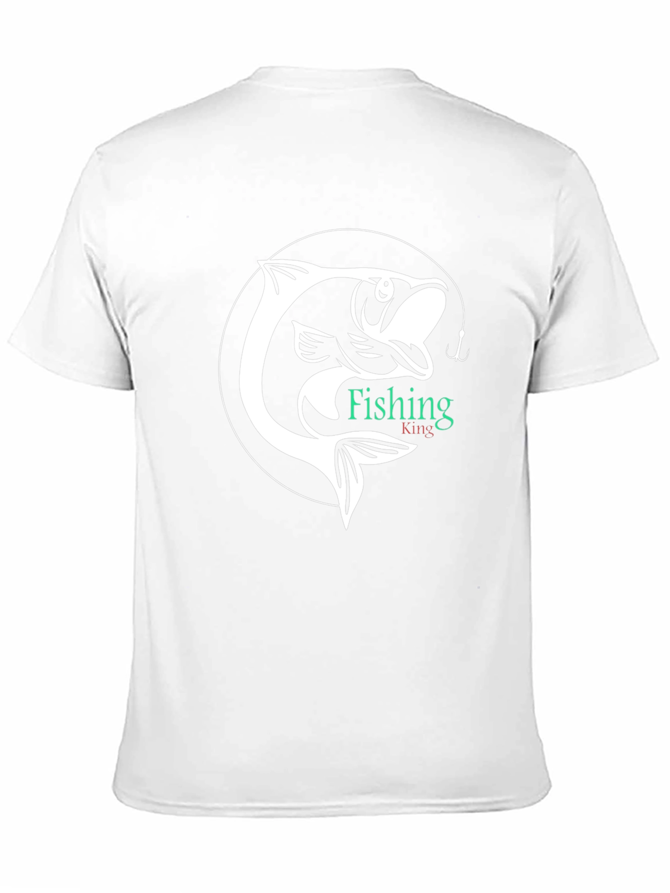 Black Fishing King Graphic Tee - Black Cotton Shirt view 11